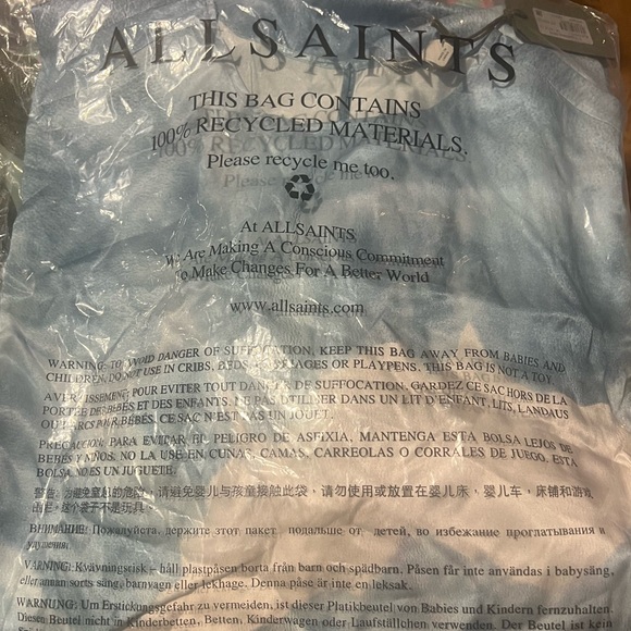 All Saints Carine Mariana Blue&White Kimono - NWT in Orig. Packaging UK 16/US 12 - Picture 10 of 10